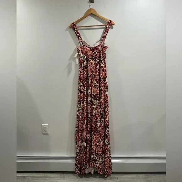NWT Agua Bendita Dunna Blare Dress Floral Maxi Size Small - Picture 3 of 8